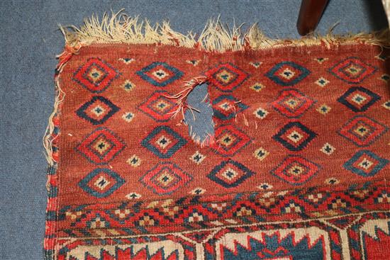 A Turkoman carpet 295 x 210cm